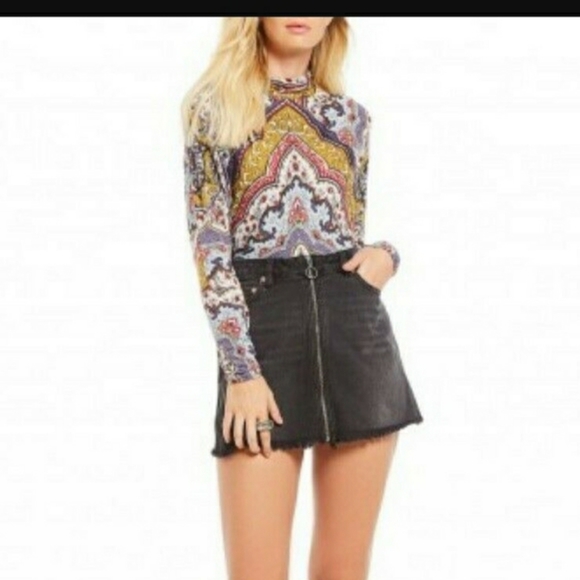 Free People Womens Top Skinny Wisteria Mu - Picture 2 of 6